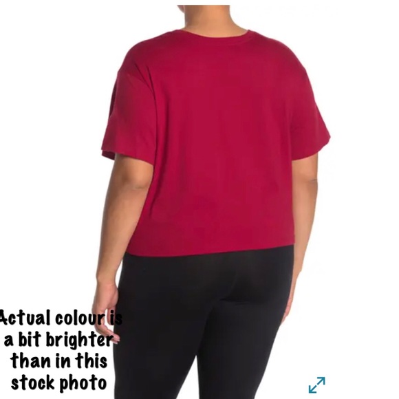 🎄 3/$35 👯‍♀️Host Pick⚡️Champion Logo Cropped Tee - Picture 2 of 12